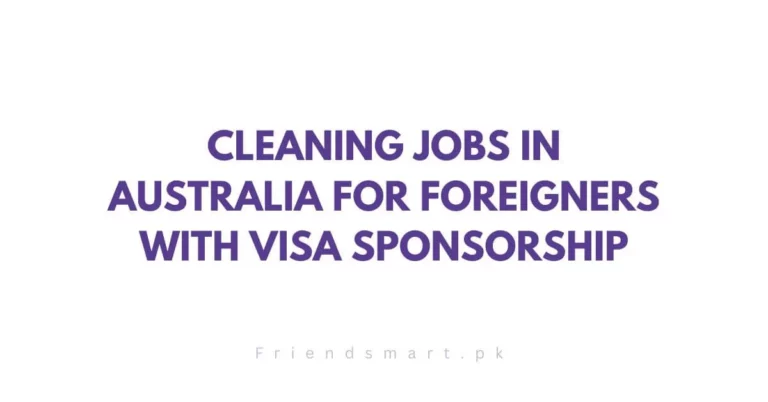 Cleaning Jobs in Australia for Foreigners with Visa Sponsorship