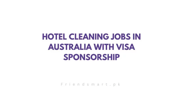 Hotel Cleaning Jobs in Australia with Visa Sponsorship