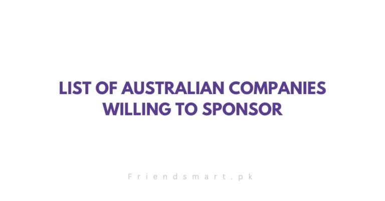 List of Australian Companies Willing to Sponsor