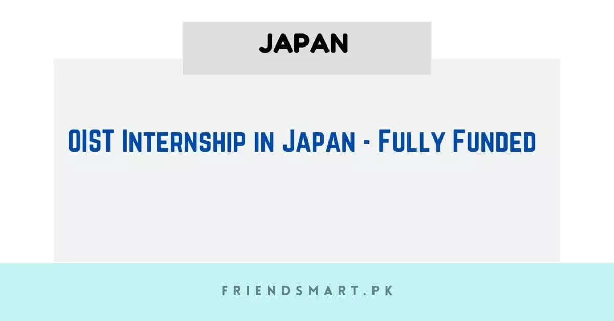 OIST Internship in Japan - Fully Funded