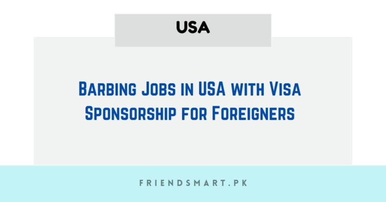 Barbing Jobs in USA with Visa Sponsorship for Foreigners