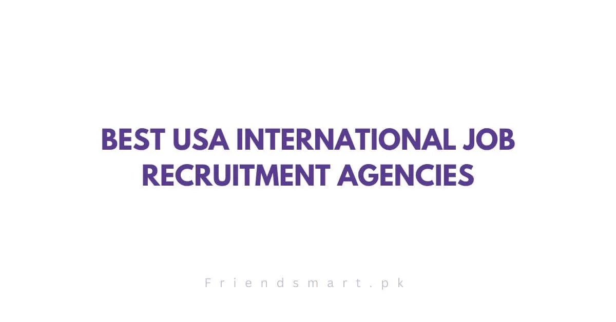 Best USA International Job Recruitment Agencies