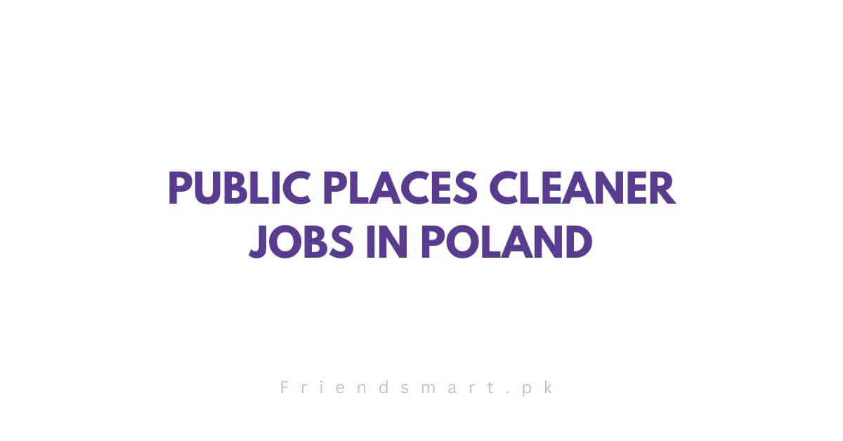 Public Places Cleaner Jobs in Poland