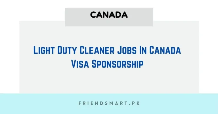 Light Duty Cleaner Jobs in Canada