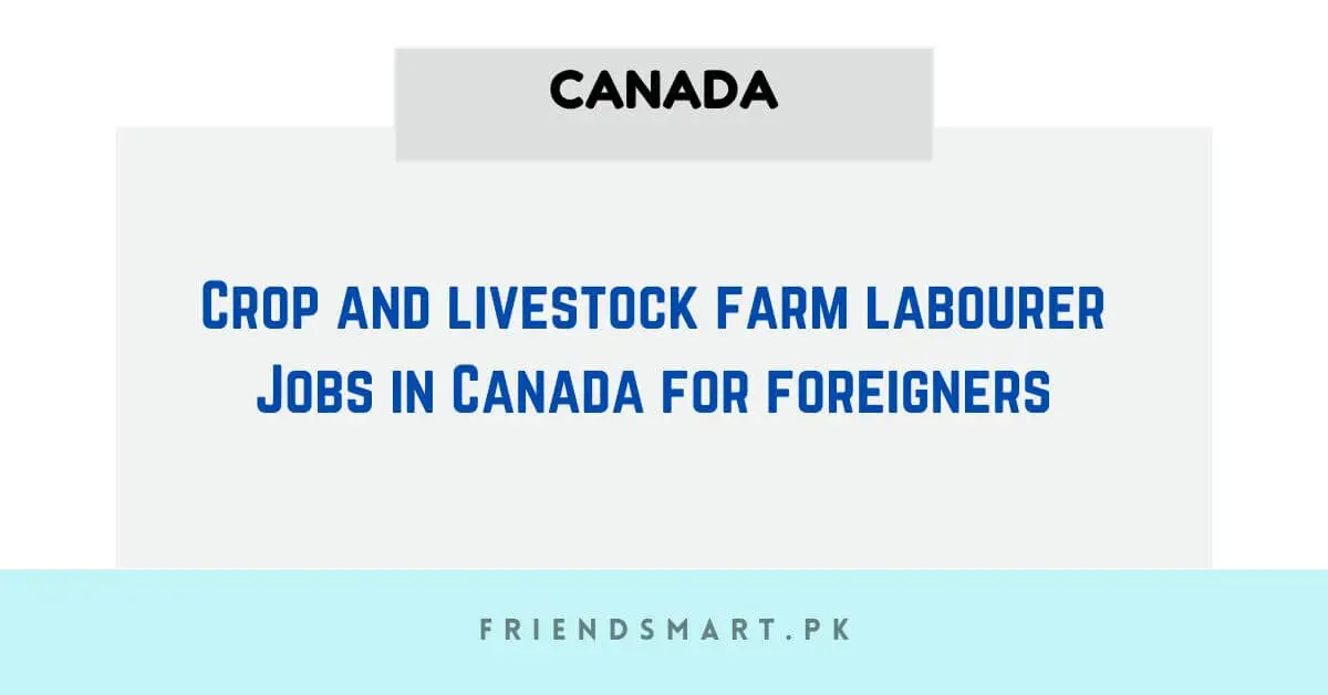 Crop and livestock farm labourer Jobs in Canada