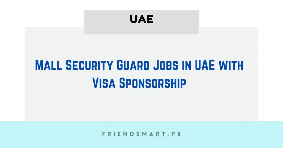 Mall Security Guard Jobs In UAE