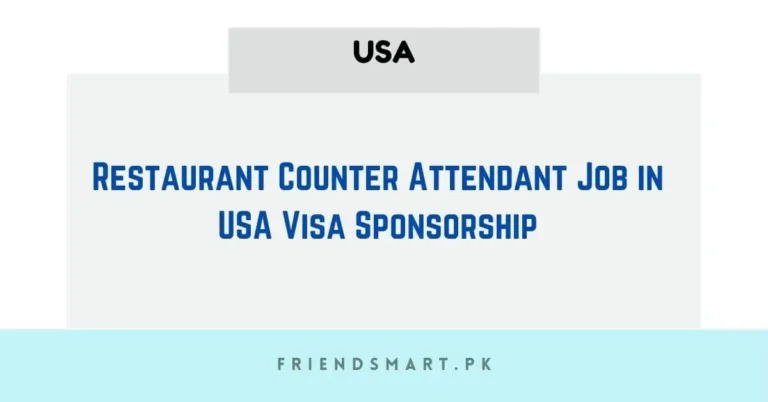 Restaurant Counter Attendant Job in USA