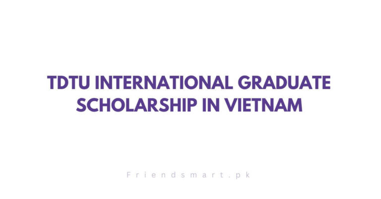 TDTU International Graduate Scholarship in Vietnam