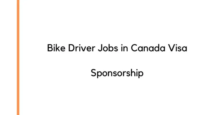 Bike Driver Jobs in Canada