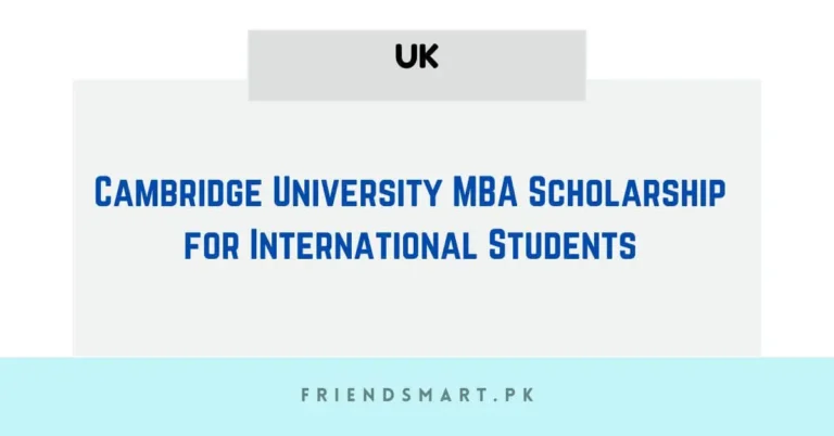 Cambridge University MBA Scholarship