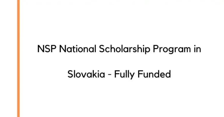 NSP National Scholarship Program in Slovakia