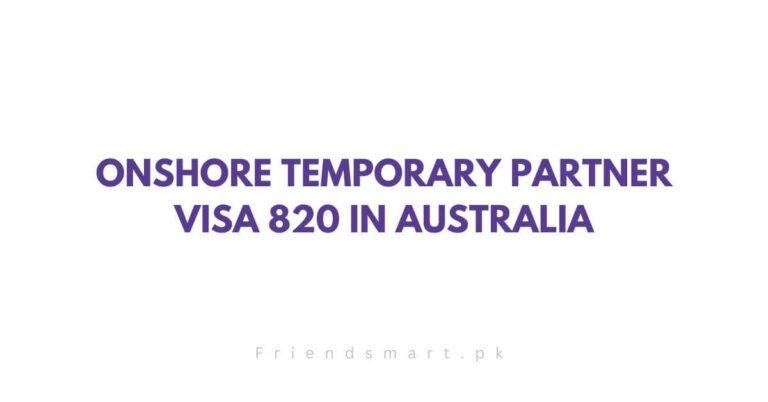 Onshore Temporary Partner Visa 820 in Australia