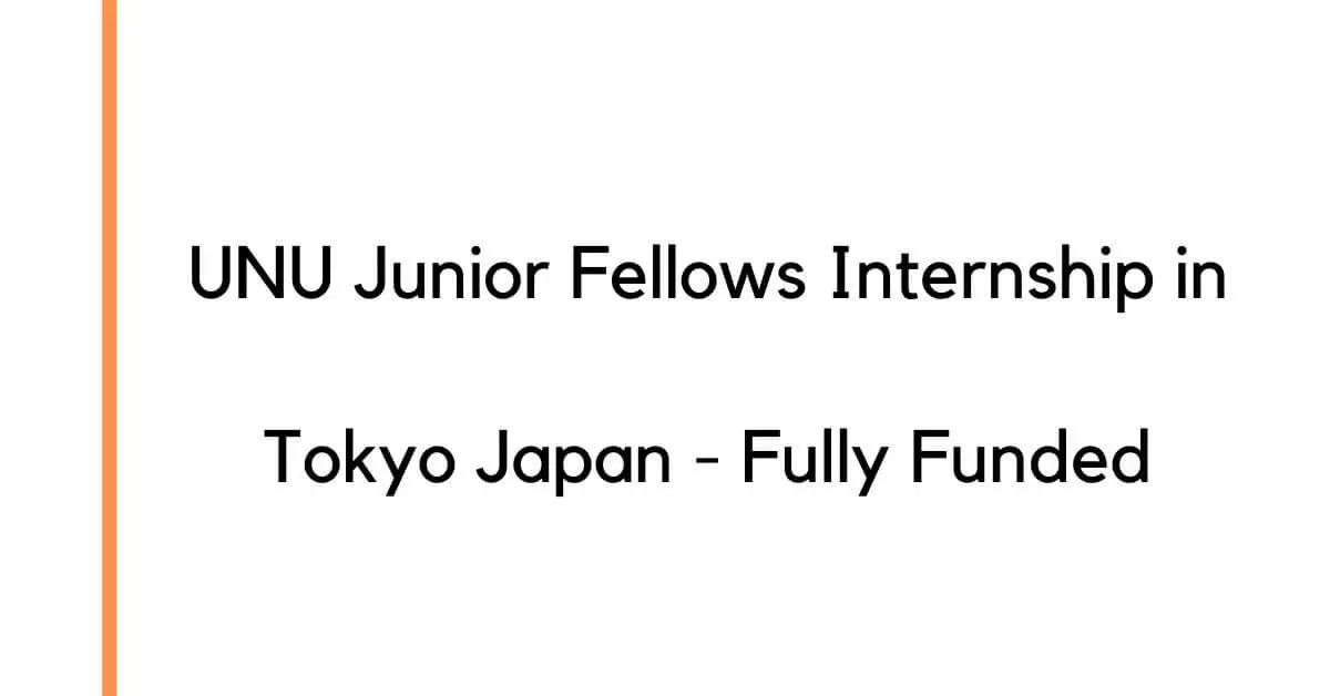 UNU Junior Fellows Internship in Tokyo