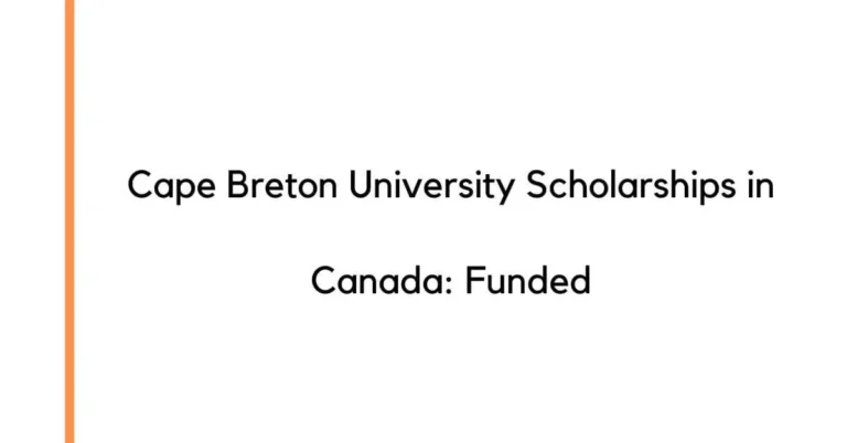 Cape Breton University Scholarships