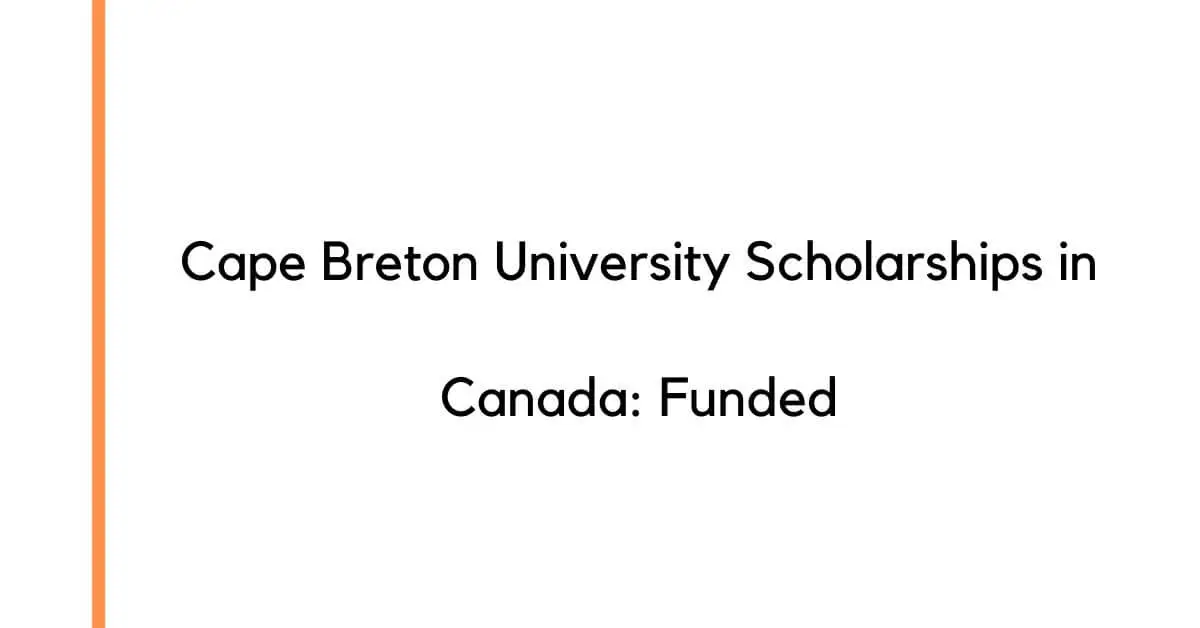 Cape Breton University Scholarships