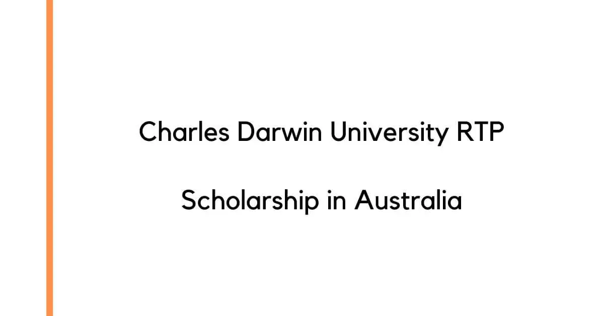 Charles Darwin University RTP Scholarship