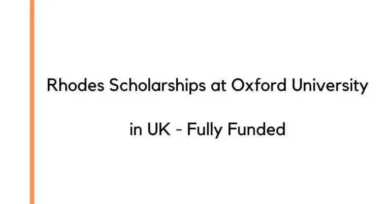 Rhodes Scholarships at Oxford University