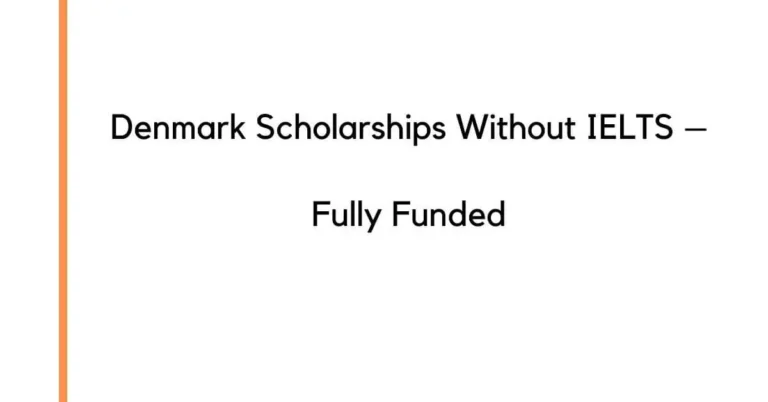 Denmark Scholarships Without IELTS