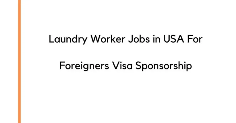 Laundry Worker Jobs in USA