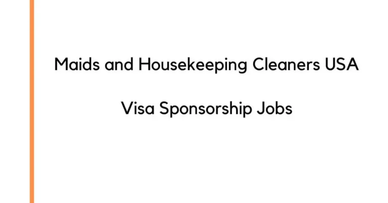 Maids and Housekeeping Cleaners USA Jobs