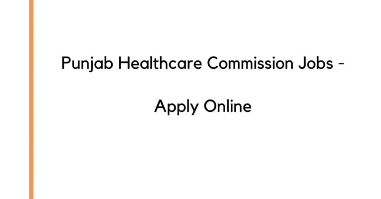 Punjab Healthcare Commission Jobs