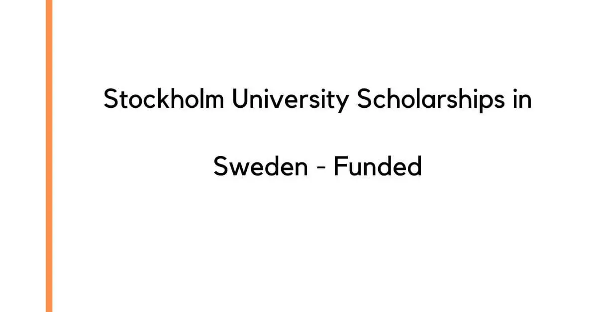 Stockholm University Scholarships