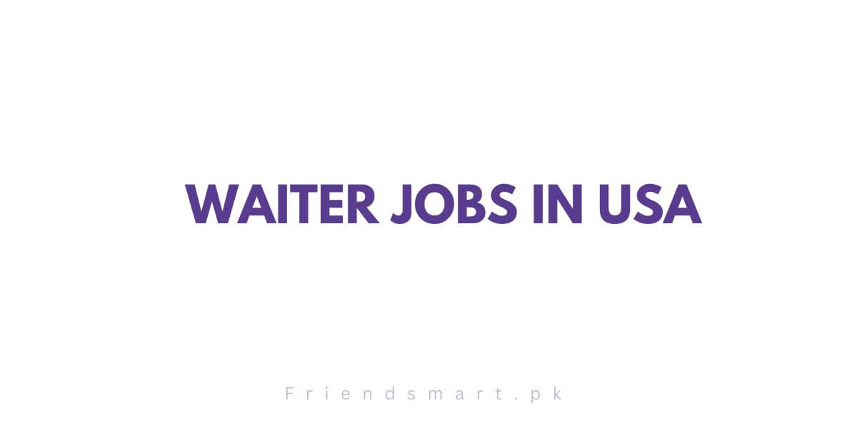 Waiter Jobs in USA