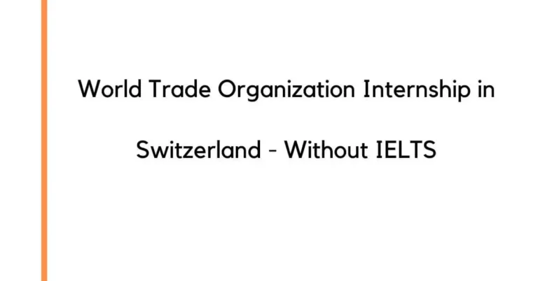 World Trade Organization Internship