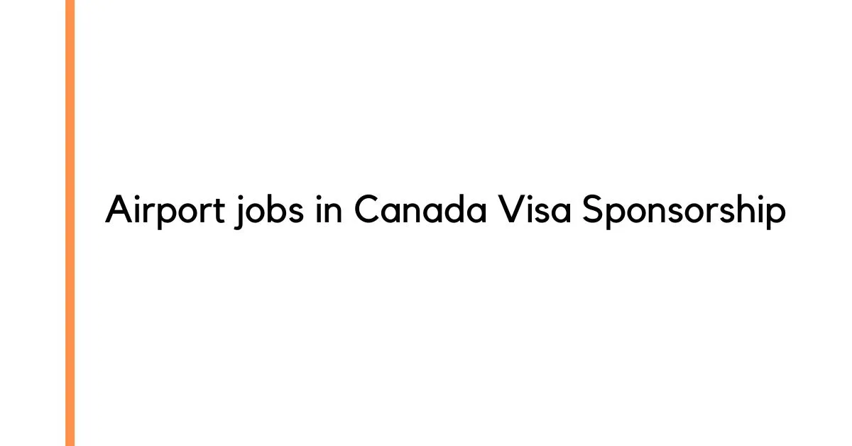 Airport jobs in Canada