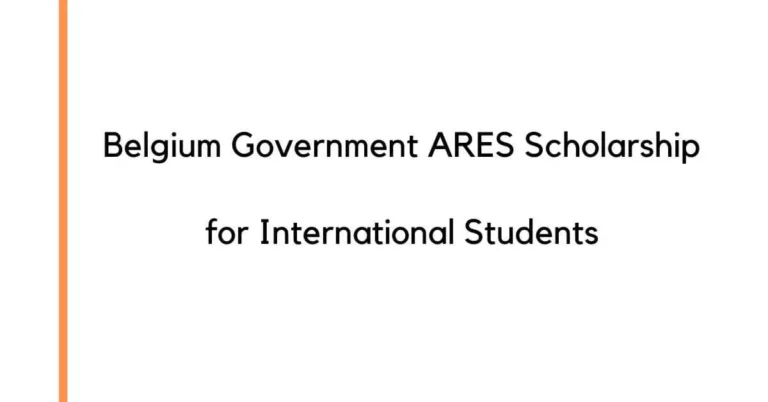 Belgium Government ARES Scholarship