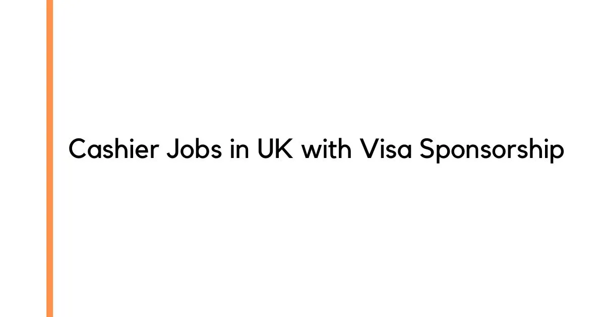 Cashier Jobs in UK