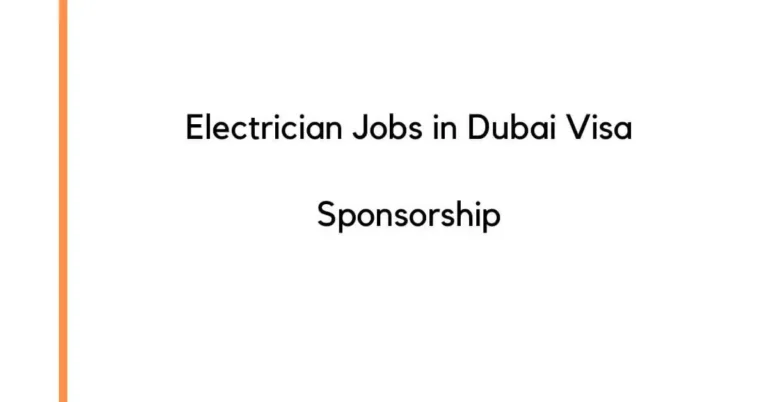 Electrician Jobs in Dubai