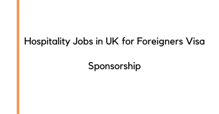 Hospitality Jobs in UK