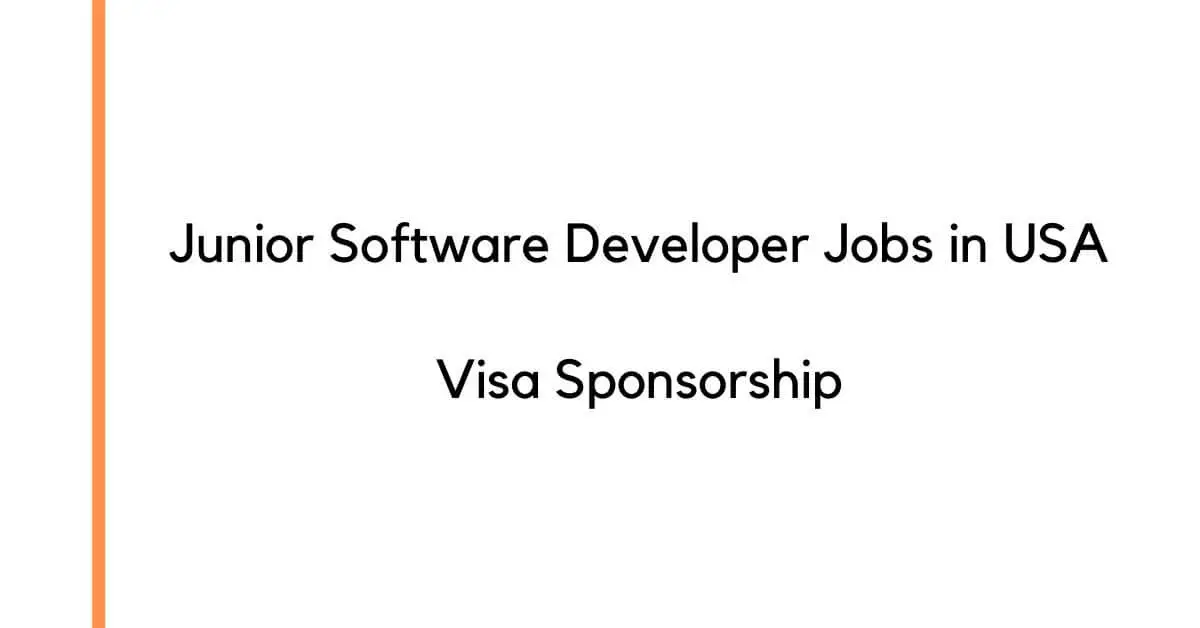 Junior Software Developer Jobs in USA