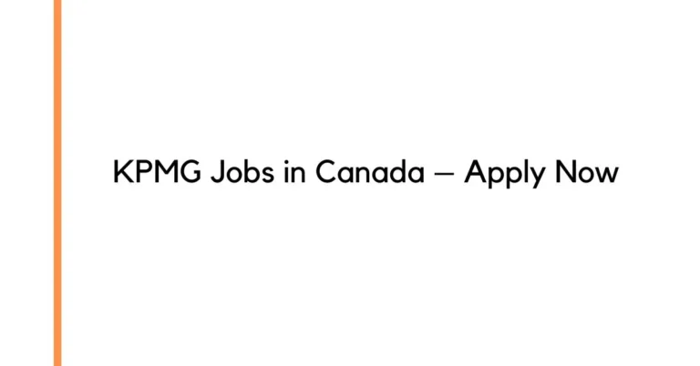 KPMG Jobs in Canada