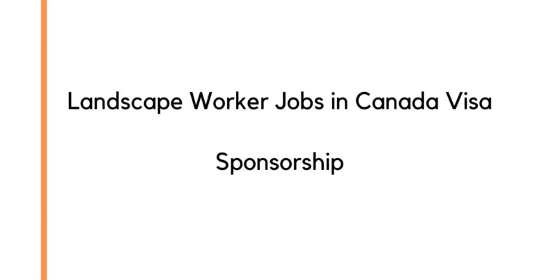 Landscape Worker Jobs in Canada