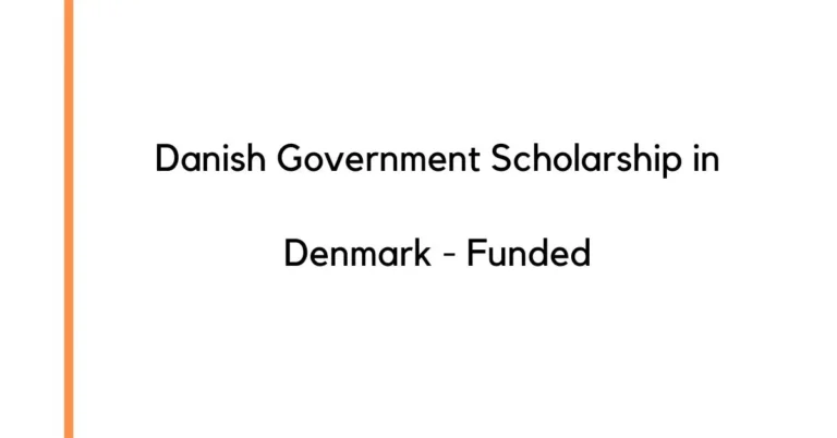 Danish Government Scholarship