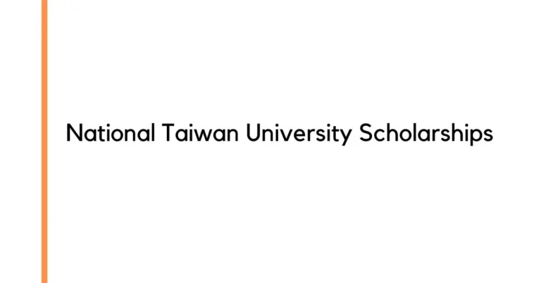 National Taiwan University Scholarships