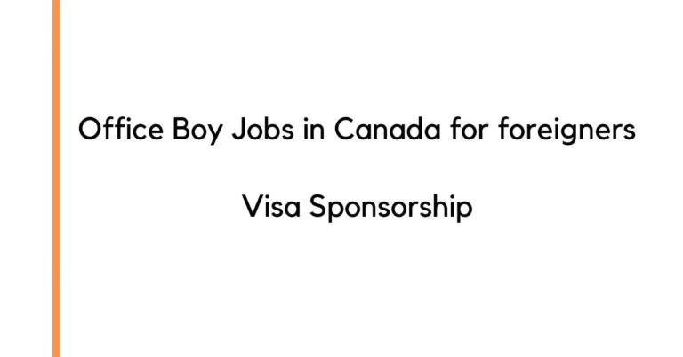 Office Boy Jobs in Canada