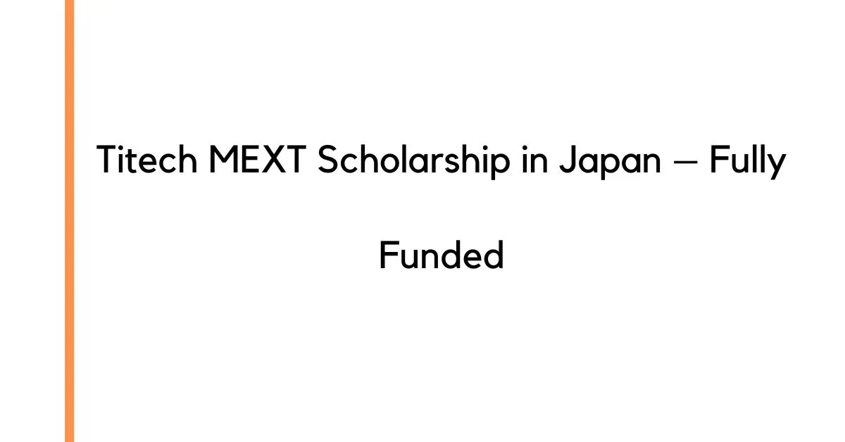 Titech MEXT Scholarship in Japan